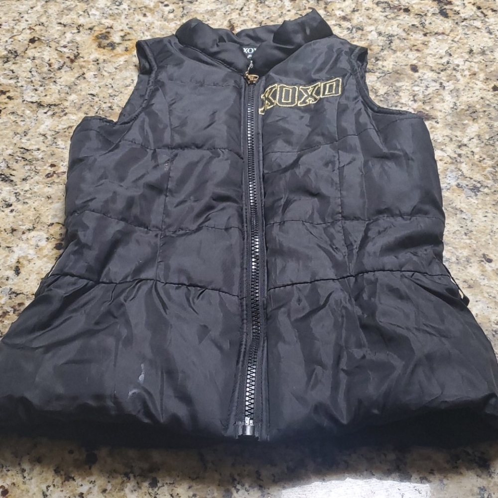Black xoxo girls vest